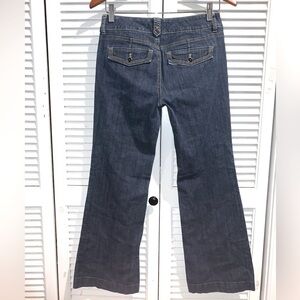 White House Black Market Dark Blue Flare Jeans